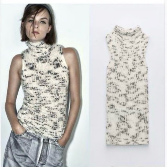 🖤🖤ZARA Knit Sleeveless Turtleneck Sweater
Top - Size S - NWT - Picture 2 of 10